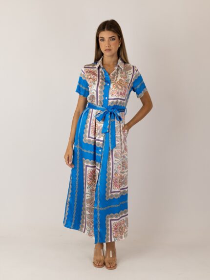 Vestido camisero comprido