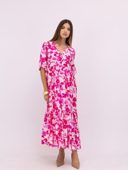 Vestido Maxi Floral "Jardim em Flor"