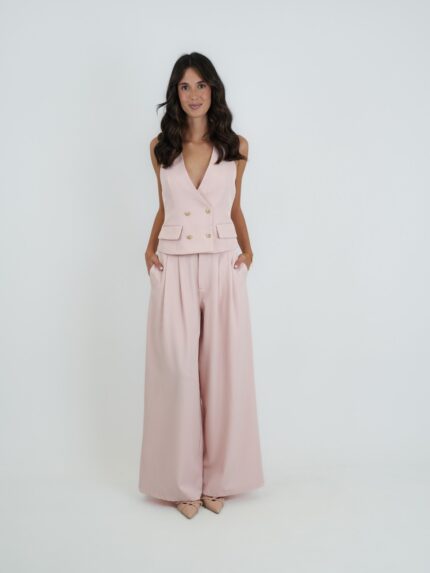 Conjunto Alfaiataria Mónaco (Colete + Calças Wide Leg)