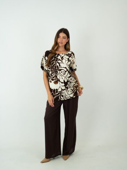 Blusa Estampada Floral Étnica – Elegância e Conforto